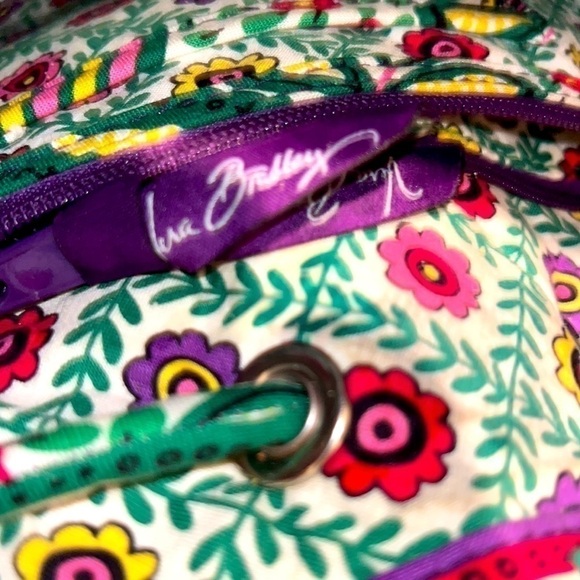 VERA bradley quickDraw viva la vera drawstring shoulder bag crossbody purse - Picture 9 of 11